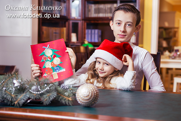 Новогодняя фотосессия для детей, семьи, беременных Днепропетровск, студия, интерьерный салон